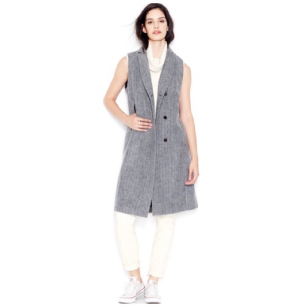 Rachel Roy Tailored Long Vest